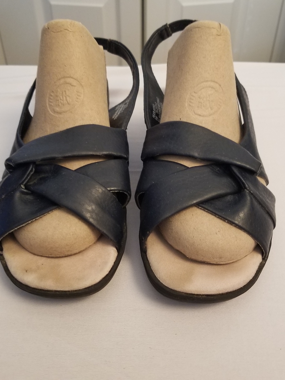 Comfort View Size 9M Sling Back Sandals Navy